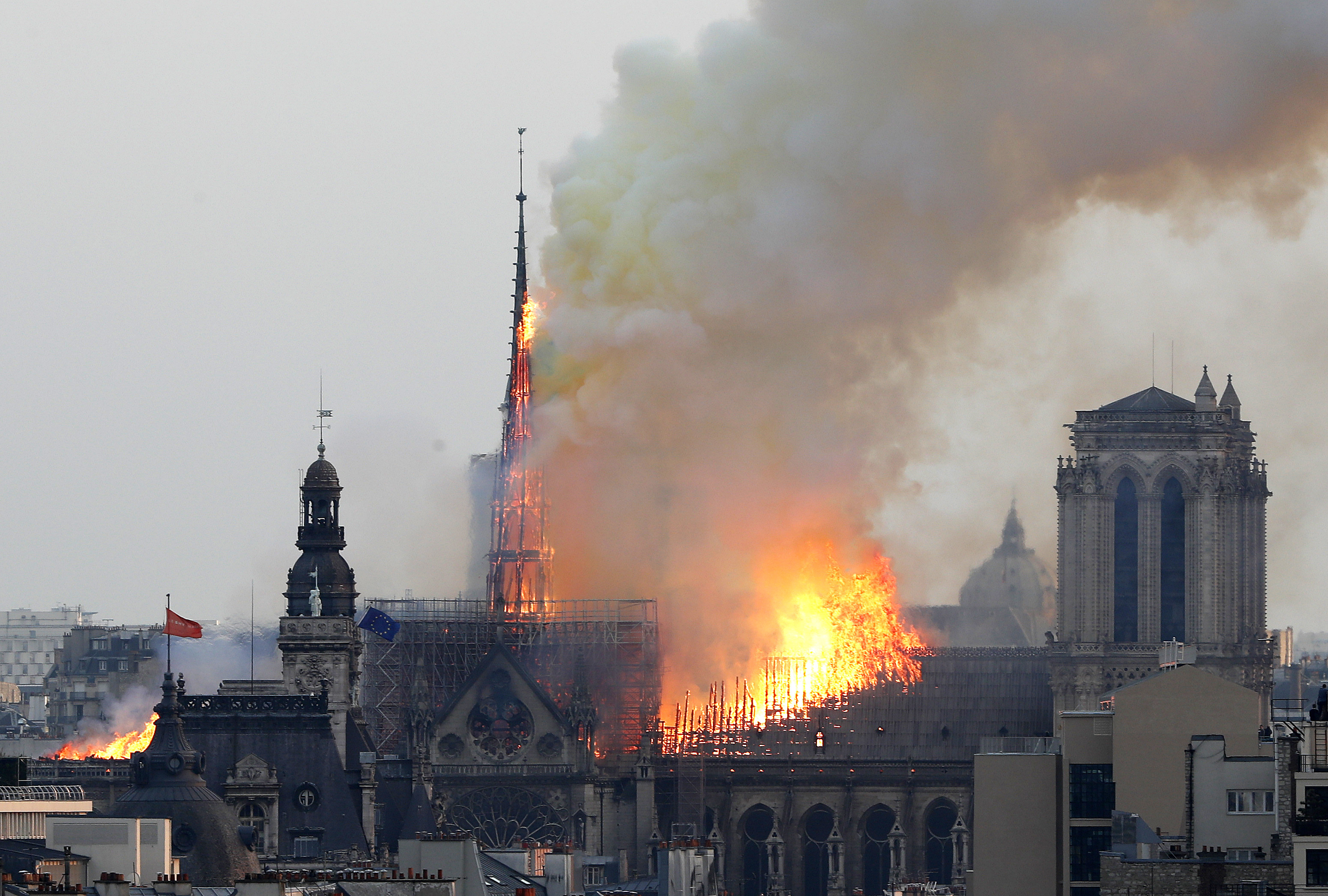 Catastrophic fire engulfs Notre Dame Cathedral in Paris