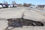 Large Potholes Concern Students