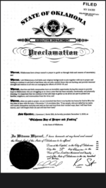 Gov. Kevin Stitt declares Dec 3 “Oklahoma Day of Prayer and Fasting”
