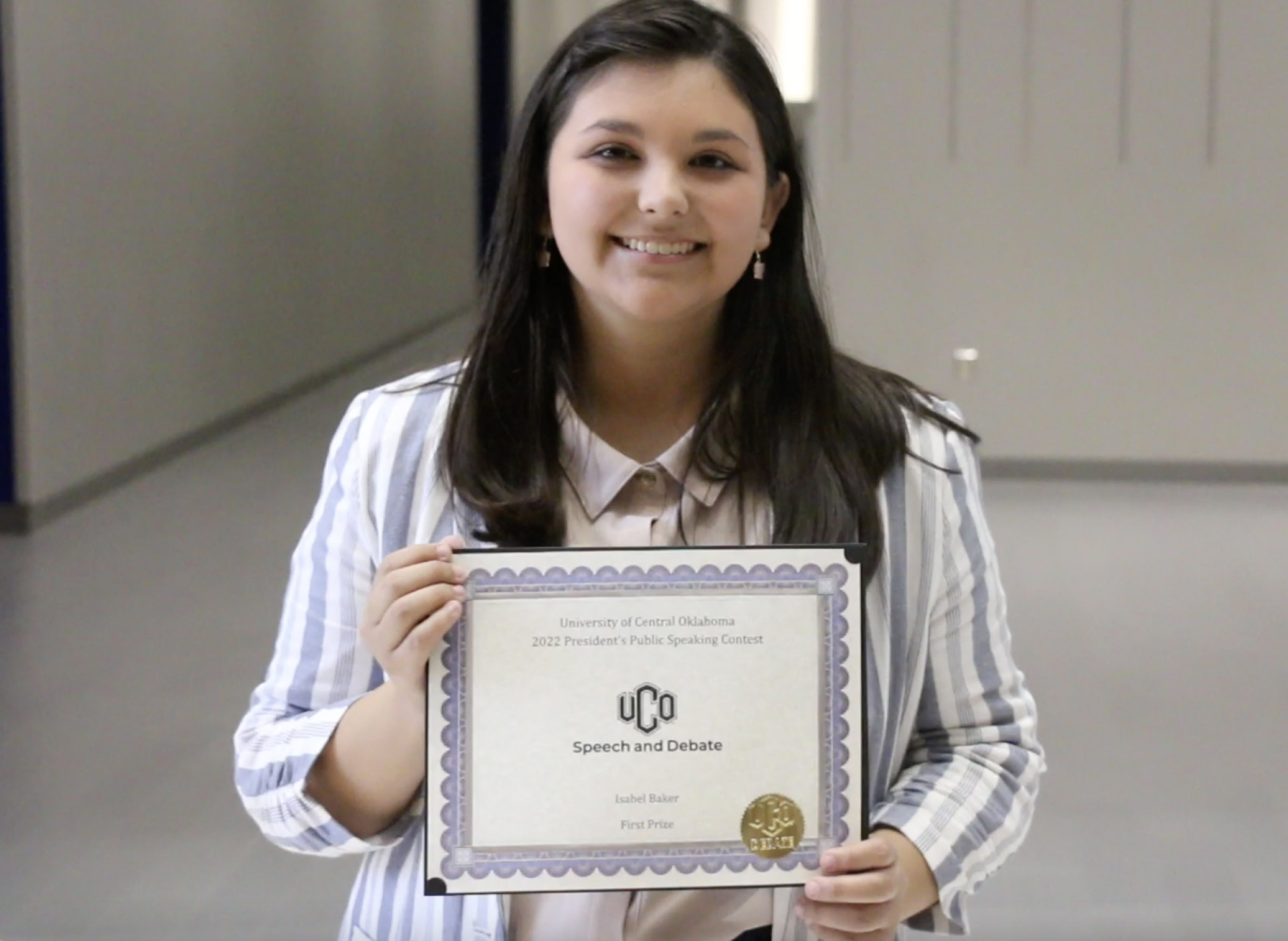Freshman wins President’s Public Speaking Competition