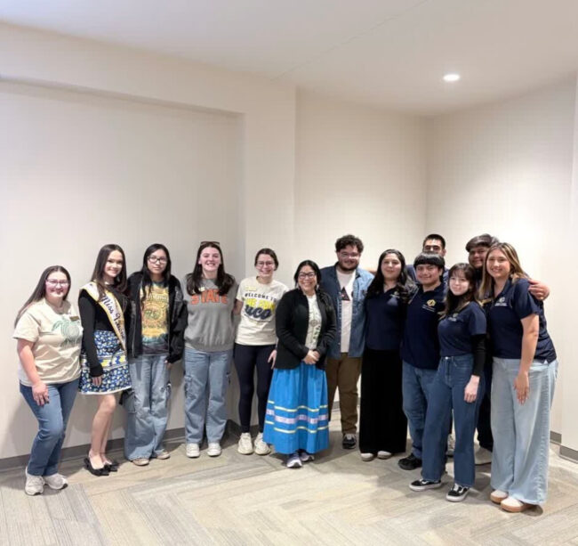 UCO NASA/HASA, Amira Newsom, Amy Warne, and Fernando Baquera Ochoa at the "Know Your Rights" event via @uconasa