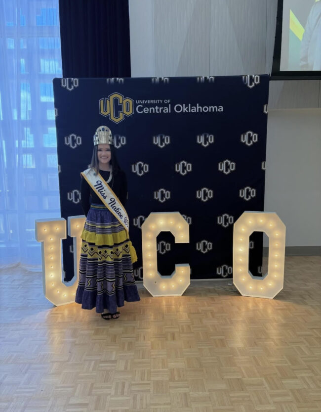 Miss Native UCO Amira Newson via uconasa