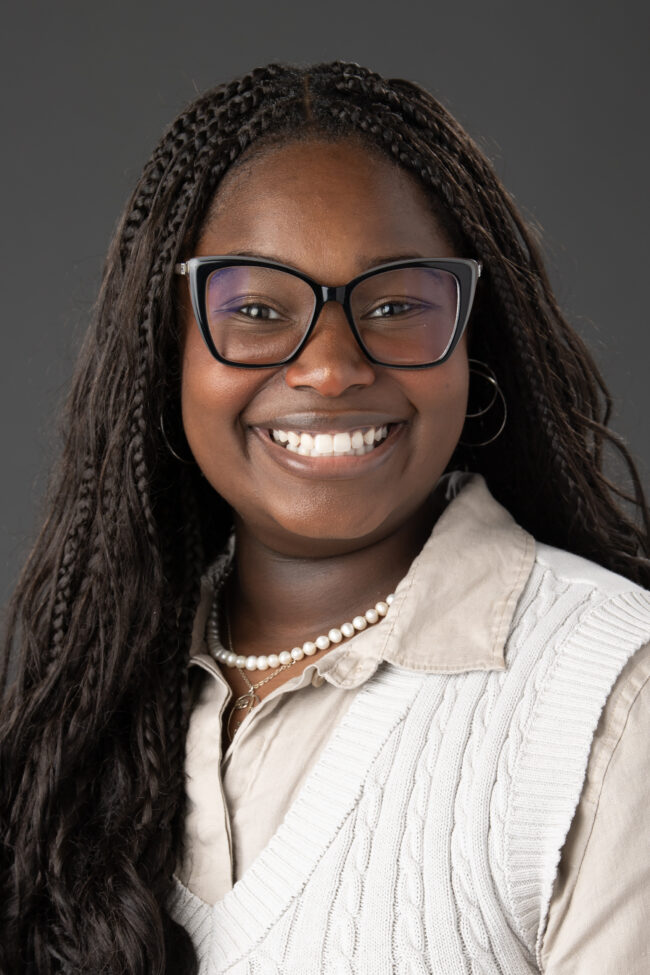 Phoebe Hilliard weather anchor for Ucentral News