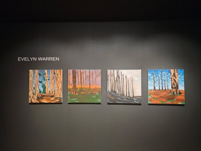 Evelyn Warren's rebirth tree paintings (Greyson Boutin/The Vista)