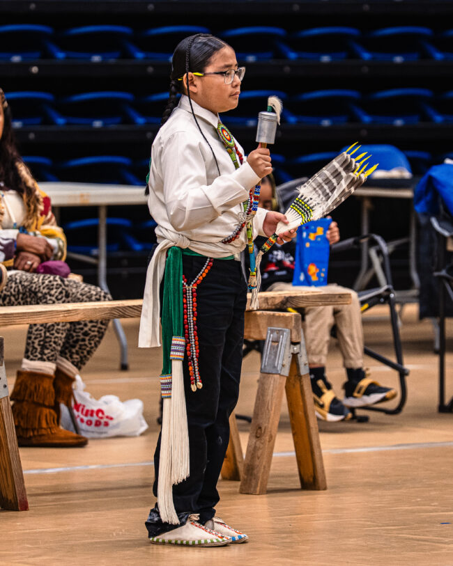 Young boy dances during the Gourd Dance (Hunter George/The Vista)