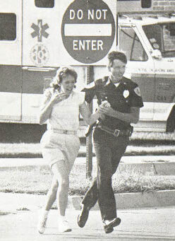 The Vista Archive photo of Edmond City Post Office from 1986 Following the Massacre. 