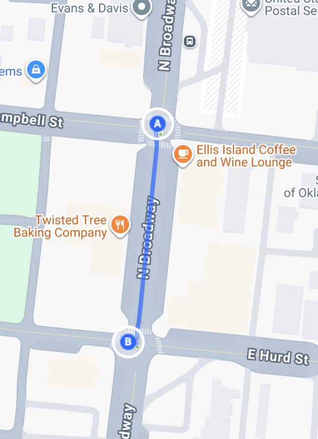 Map of Edmonds N Broadway Street