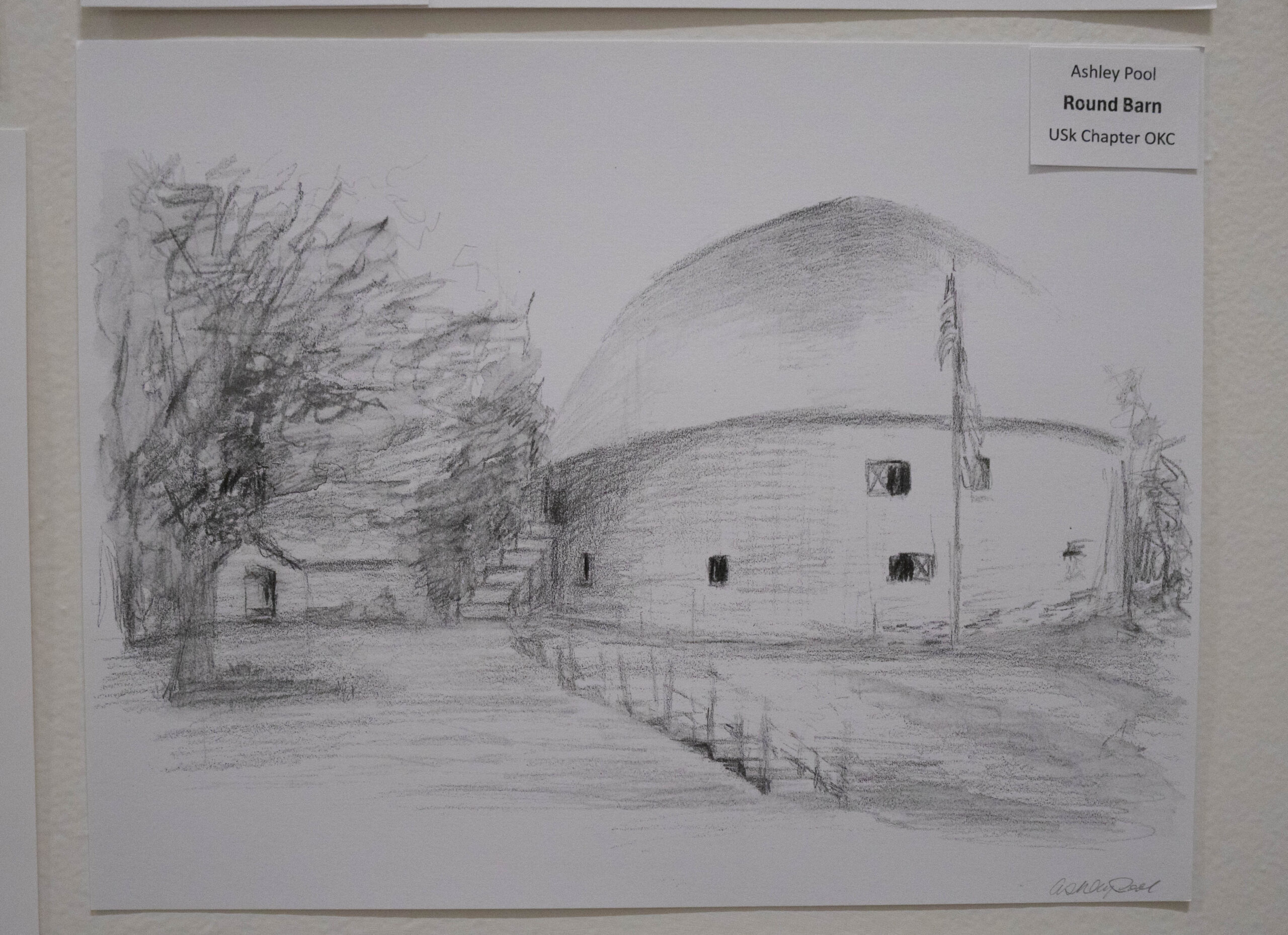 Sketch of the Arcadia Round Barn (Maycee Elerick/The Vista)