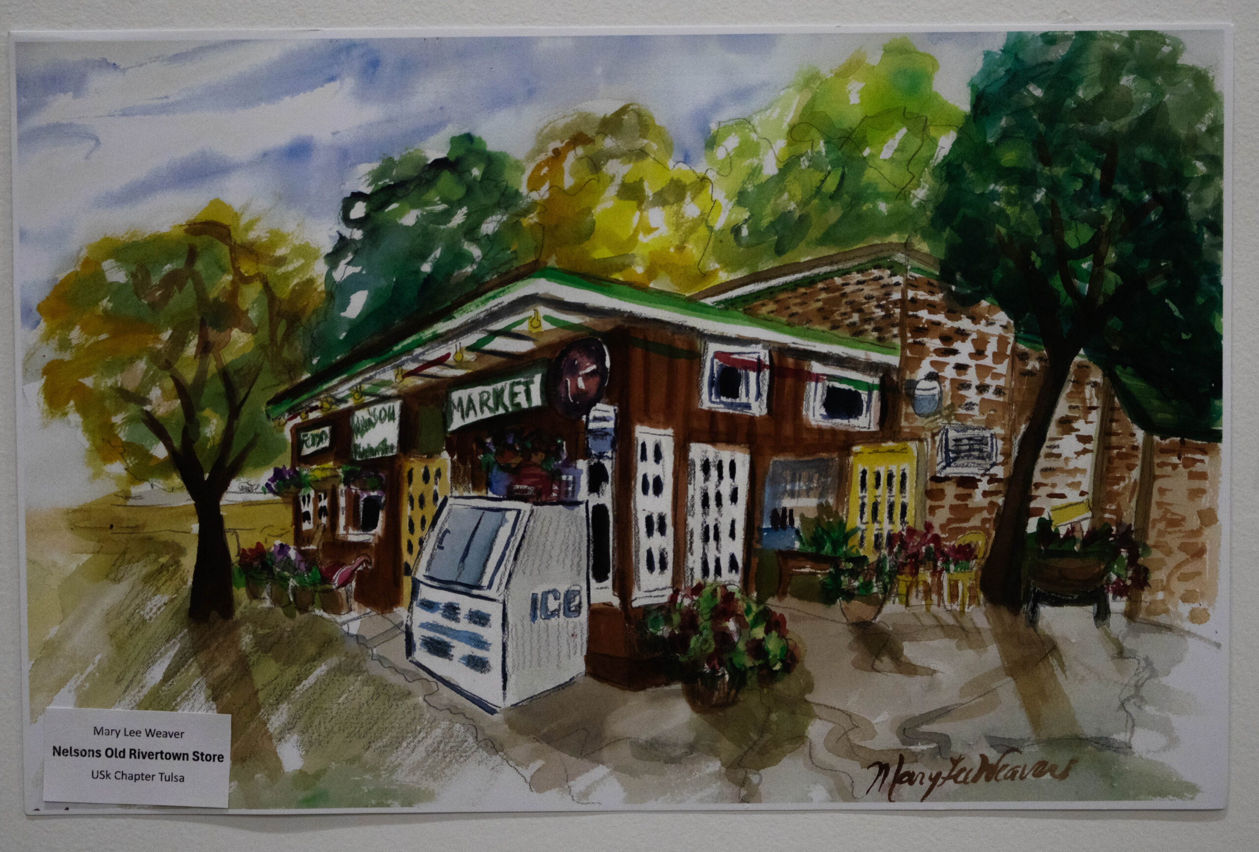 Sketch of Nelsons Old Rivertown Store. (Maycee Elerick/The Vista)